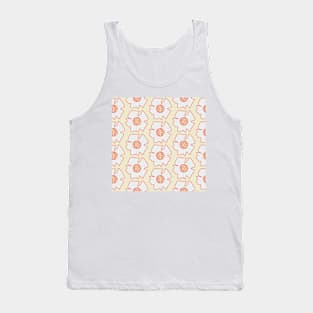 Reddy flowers on light yellow Tank Top